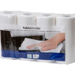 Abena køkkenrulle 2-lags 14,4m x 22cm 4 ruller