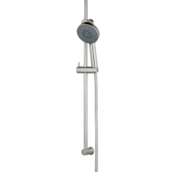 Adora Dominus 115 brusestangsæt med håndbruser, 5-spray, Ø110 mm, børstet stål
