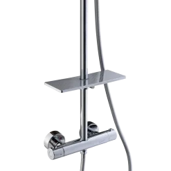 Adora hylde til brusestang, Ø18-25 mm, krom