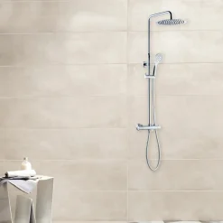 Adora Infigo L-300 termostat brusesæt med håndbruser, 2-spray, krom