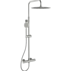 Adora Infigo L-300 termostat brusesæt med håndbruser, 2-spray, rustfrit stål