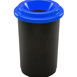 Affaldsspand eco 50 liter, blå låg