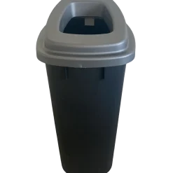Affaldsspand 90 L grå med låg