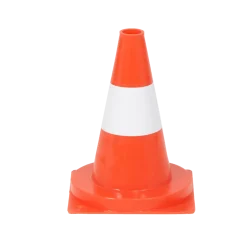 Afmærkningskegle orange/hvid 35 cm