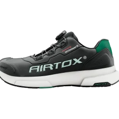 Airtox FL44 sikkerhedssko sort/militærgrønt str. 42