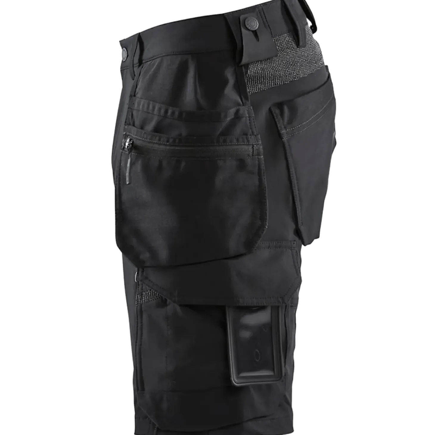 Blåklæder håndværker shorts 4-vejs stretch sort/mørk grå str. C56
