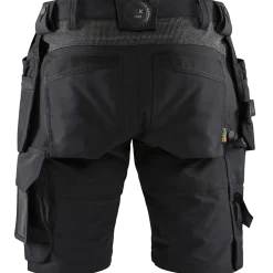 Blåklæder håndværker shorts 4-vejs stretch sort/mørk grå str. C56