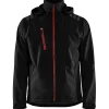 Blåklæder softshell jakke sort/rød str. 2XL