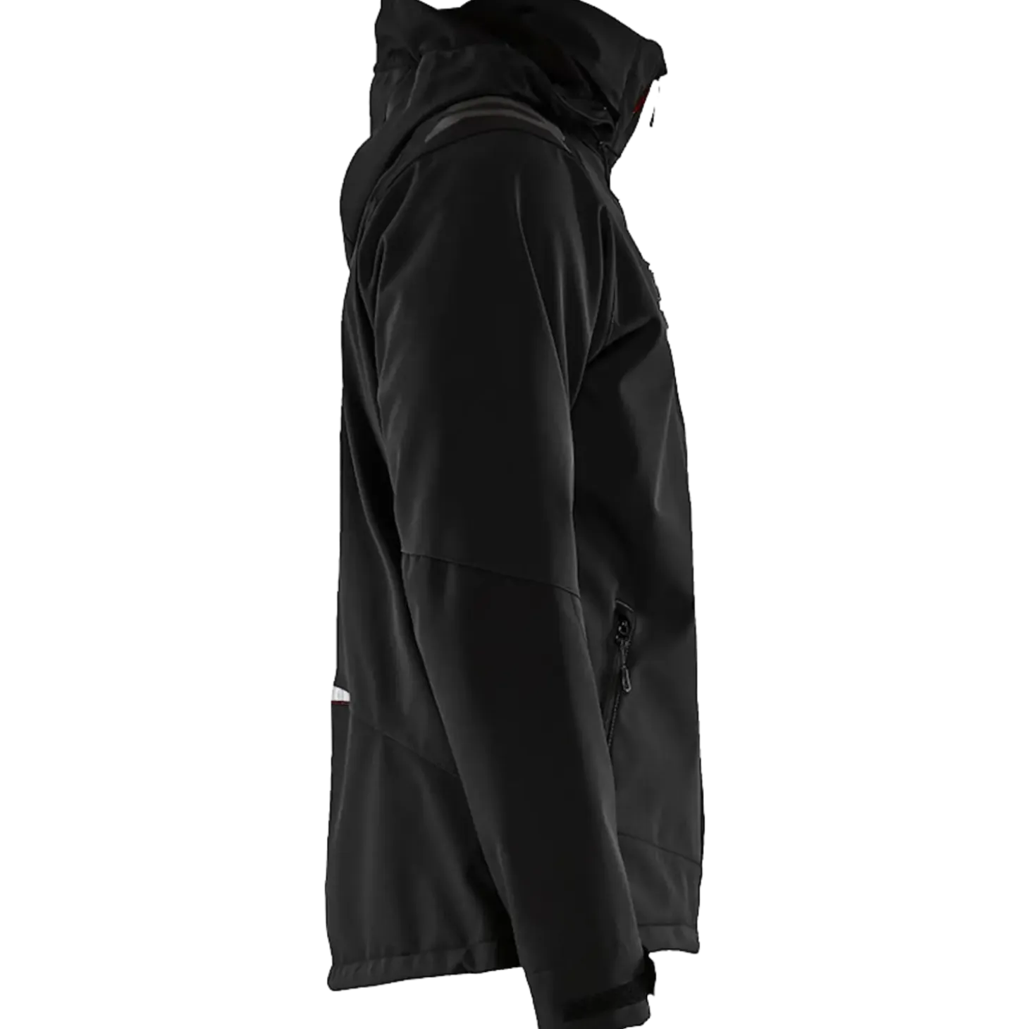 Blåklæder softshell jakke sort/rød str. 2XL
