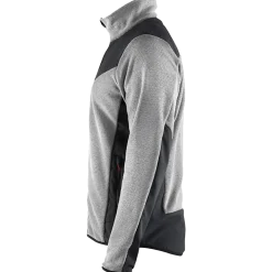 Blåklæder strikket softshell jakke antracit gråmeleret/sort str. M