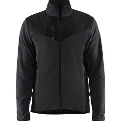 Blåklæder strikket softshell jakke antracit grå/sort str. XL