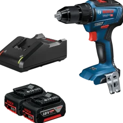 Bosch GSR 18V-55 akku bore-skruemaskine - inkl. 2 x 5,0 Ah batteri og lader