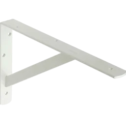 Bæring m/skråstiver 250x390 mm hvid