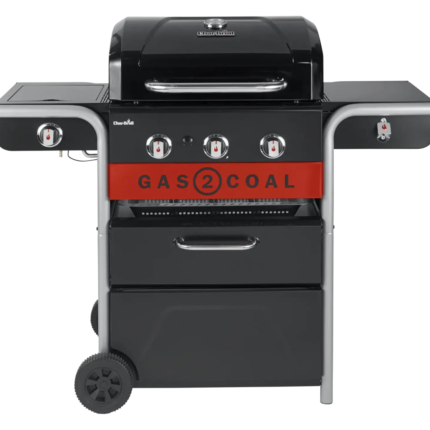 Char-Broil Gas2Coal 2.0 330 - hybridgrill (gasgrill/kulgrill) med 3 brændere