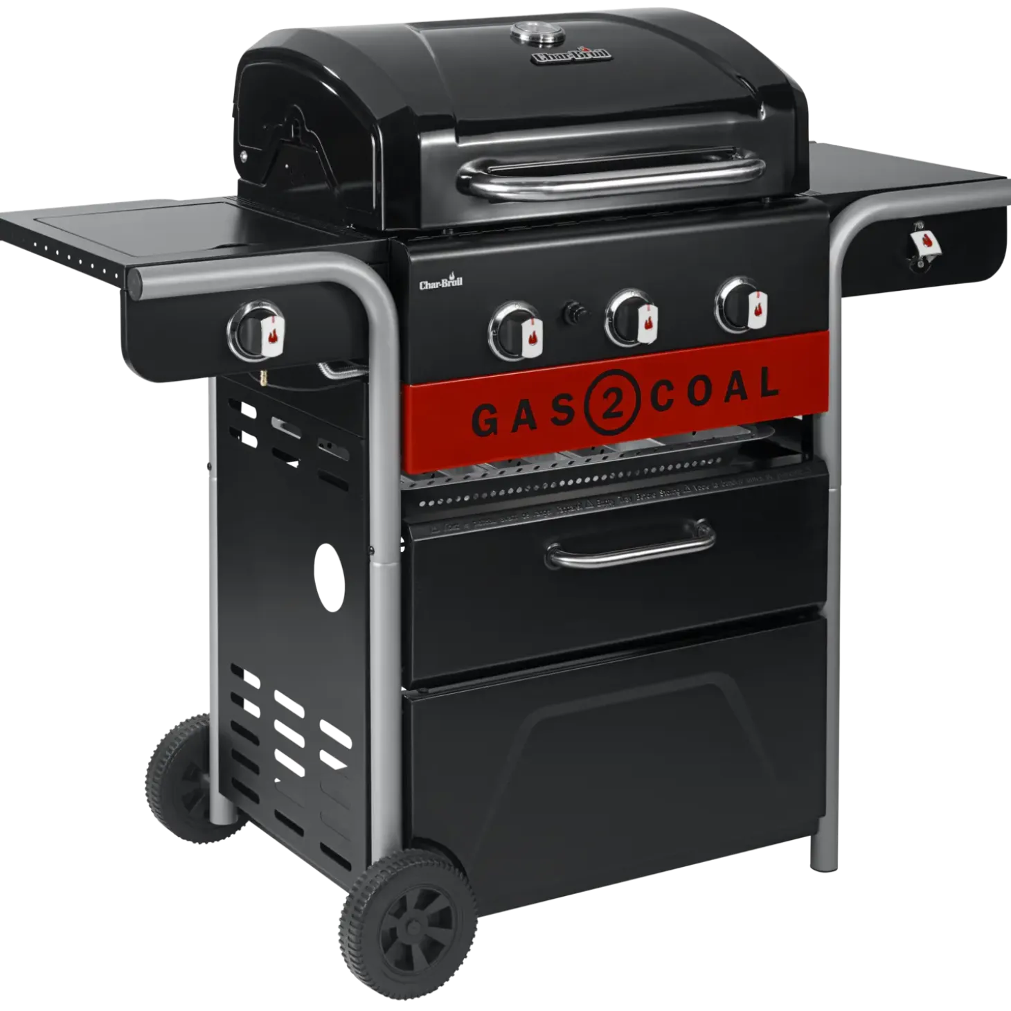 Char-Broil Gas2Coal 2.0 330 - hybridgrill (gasgrill/kulgrill) med 3 brændere