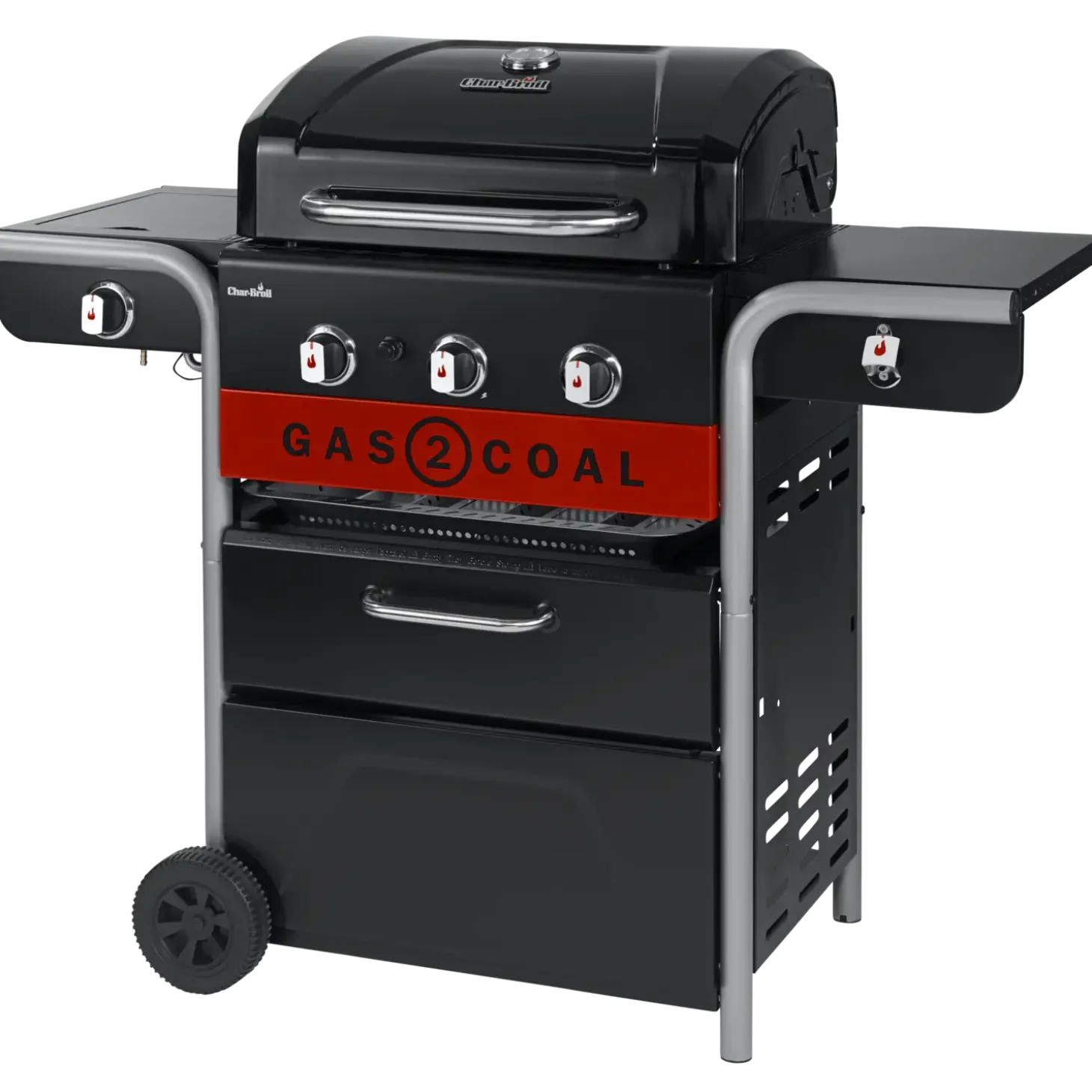 Char-Broil Gas2Coal 2.0 330 - hybridgrill (gasgrill/kulgrill) med 3 brændere