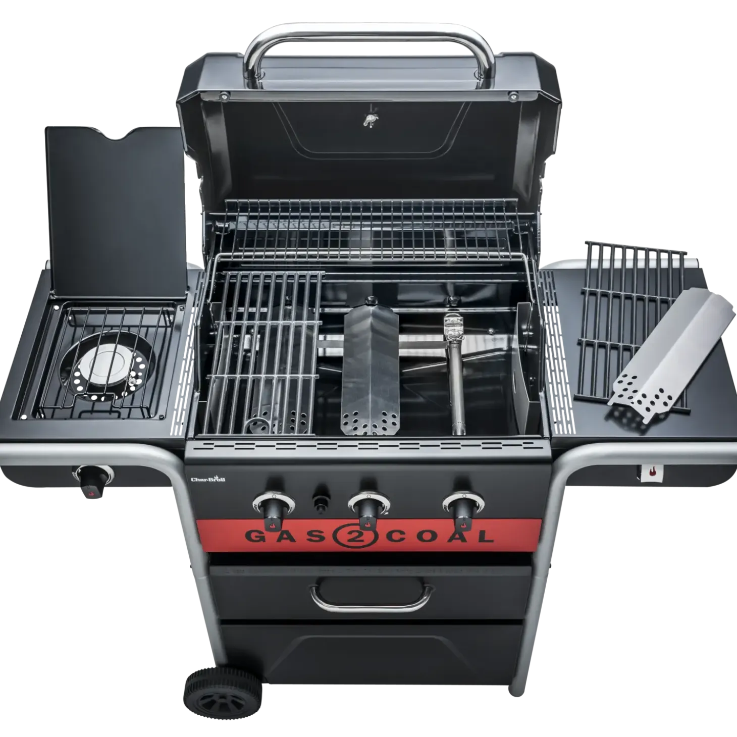 Char-Broil Gas2Coal 2.0 330 - hybridgrill (gasgrill/kulgrill) med 3 brændere