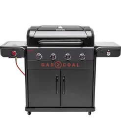 Char-Broil Gas2Coal Special Edition 4 - hybridgrill (gasgrill/kulgrill) med 4 brændere