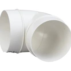 Duka bøjning 90° Ø125 mm hvid