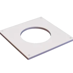 Duka dækplade S7 Ø100x195x195 mm hvid