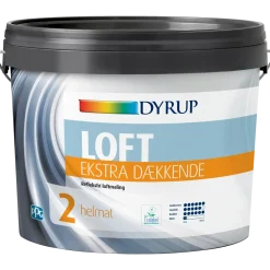 Dyrup loftmaling ekstra dækkende 2 hvid 2,25 L