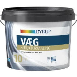 Dyrup væg strukturmaling 10 hvid 9 L