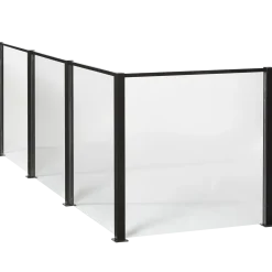 Elmholm hegn m/klar glas forlængersæt 95 cm