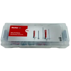 Fischer MiniFixtainer DuoPower plugs + skruer 95 stk