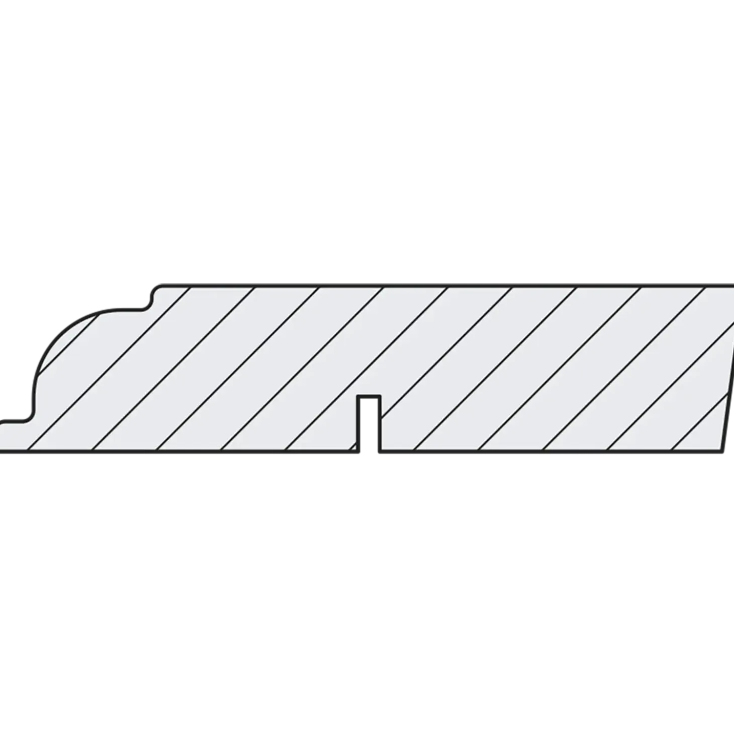 FT Almuefodliste fyr L156 hvid ncs 15x68x3600 mm