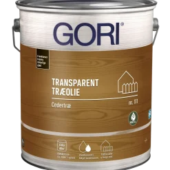 GORI 111 transparent træolie cedertræ 5 L