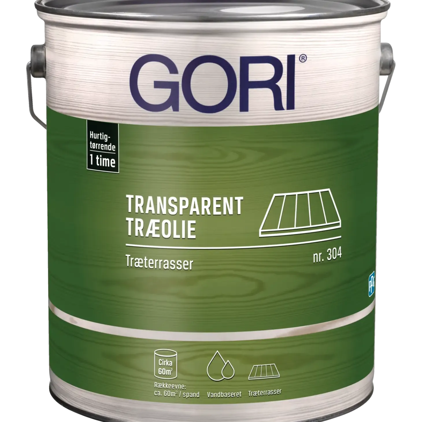 GORI 304 transparent træolie træterrasse farveløs 2,5 L