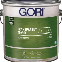 GORI 304 transparent træolie træterrasse farveløs 2,5 L