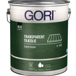 GORI 303 transparent træolie træterrasser farveløs 5 L