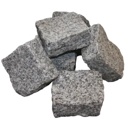 Granit chaussésten 9x9x4/6 cm grå