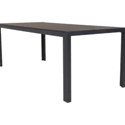 Guldborg havebord nonwood sort 6 pers.