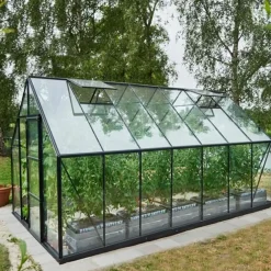 Halls Universal 148 11,5 m² sort 3 mm hærdet glas