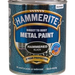Hammerite effekt metalmaling sort 250 ml