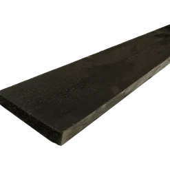 Hegnsbrædder sortmalet 4 sider 16x100 mm 1,80 m