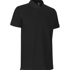 ID 0525 Stretch poloshirt sort str. 2XL