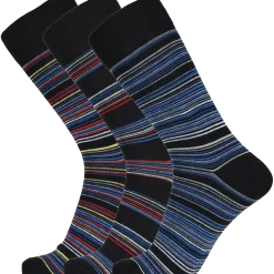 JBS Active-wear strømper 3-pak str. 40-46 striber