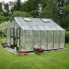 Juliana Gartner 16,2 m² drivhus alu/sort med 10mm polycarbonat