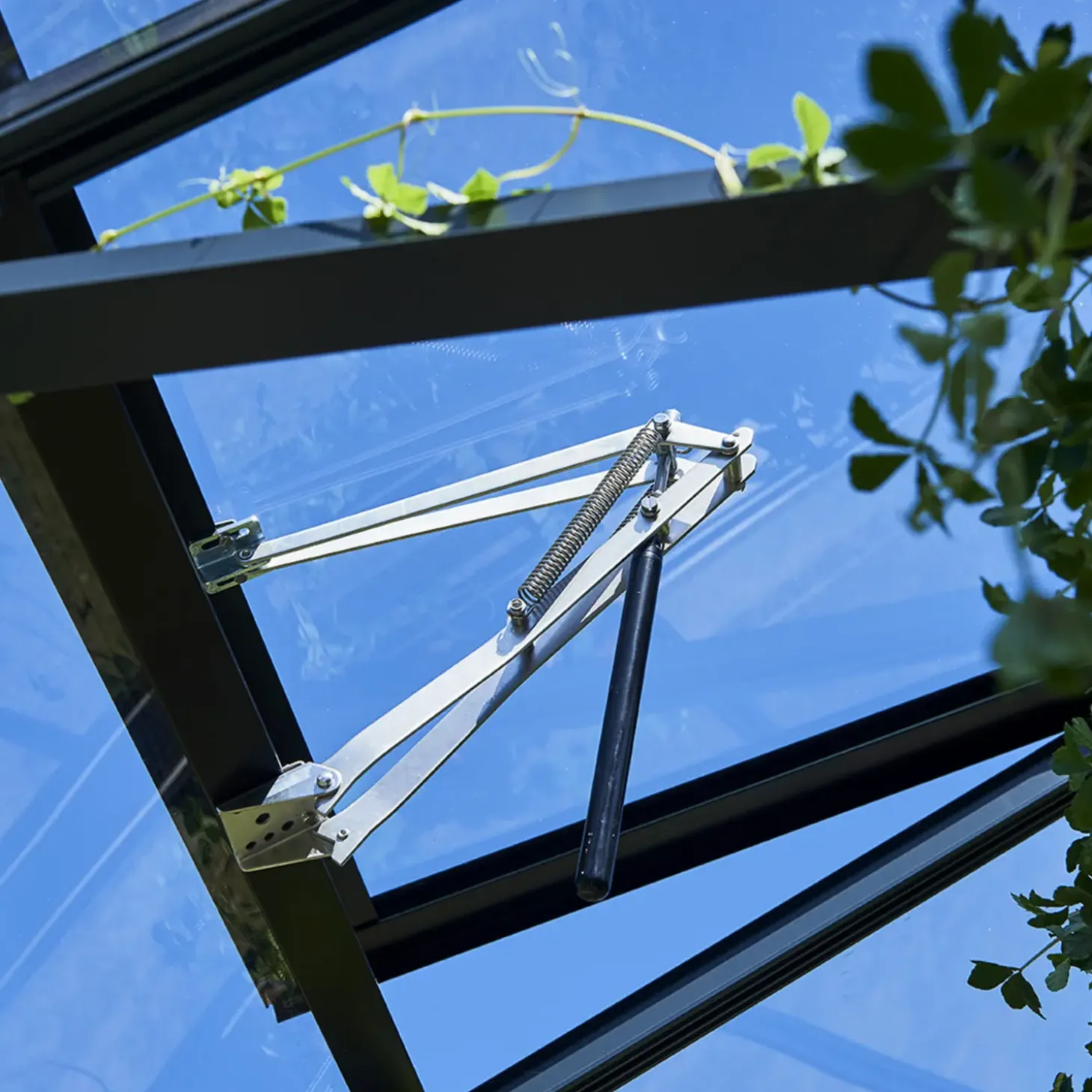 Juliana Gartner 16,2 m² drivhus alu/sort med 10mm polycarbonat