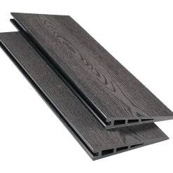 Kirkedal komposit profilbræt K2 Sort 25x150x1800 mm (dobbeltklink)