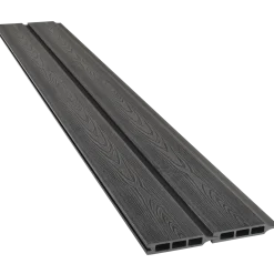 Kirkedal komposit profilbræt K2 Sort 25x150x1800 mm (dobbeltklink)