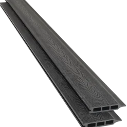 Kirkedal komposit profilbræt K1 Sort 25x150x1800 mm (fer/not)