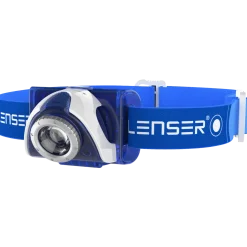 Ledlenser SEO03 pandelampe blå