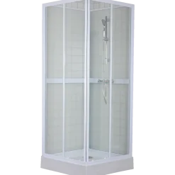 Mikelo venedig brusekabine 80x200x80 cm hvid