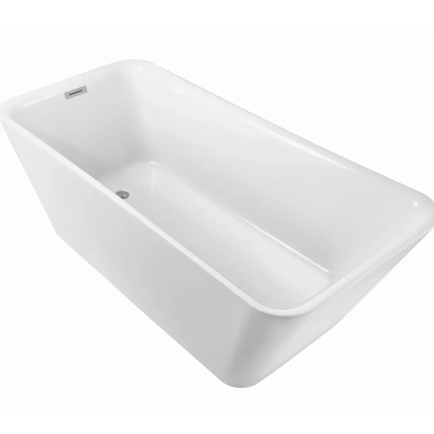 Milobad badekar 78x60x170 cm hvid akryl