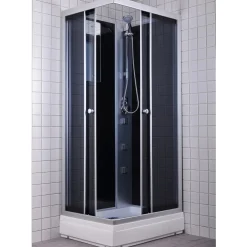 Milobad rondo brusekabine 70x90 cm med massagedyser