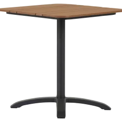 Morsø cafébord Alu/nonwood 69x69 cm sort/teak